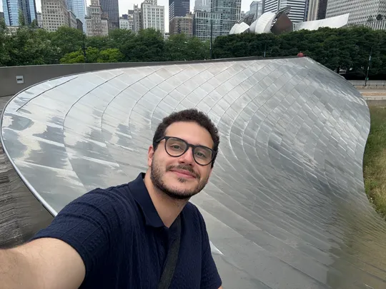 Kadir Lofca in Maggie Daley Park in Chicago.